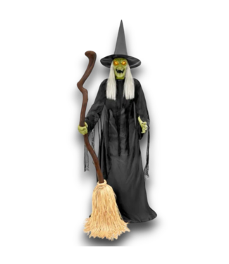Bud's Warehouse 57978 Freestanding Motion Activated Lighted Witch Animatronic