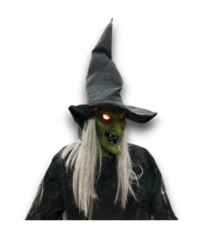 57978 Freestanding Motion Activated Lighted Witch Animatronic