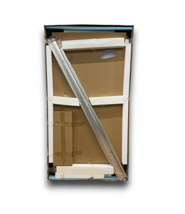 57980 Brushed Nickel Double Sliding Bathtub Shower Door Semi-frameless