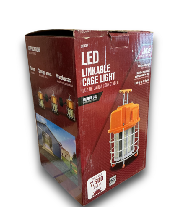 57987 Led Linkable Cage Light - Orange