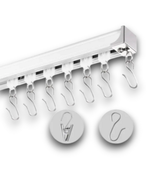 Bud's Warehouse 57989 Ceiling Curtain Track Set.- Room Divider