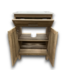 57990 Dolton Light Natural Oak Bathroom Vanity With White Top