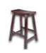 57992 Walnut Counter Height Wood Bar Stool