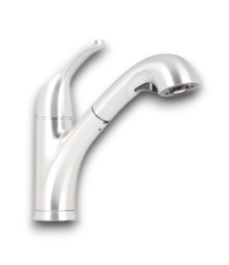 Bud's Warehouse 58010 Stainless Steel Pull Out Sprayer Kitchen Faucet