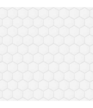 Bud's Warehouse 58016 60 Sq. Ft. White Porcelain Tile Hex Shapes
