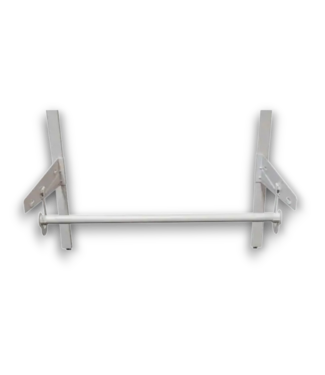 Bud's Warehouse 58020 Edda White Under-shelf Steel Closet Rod