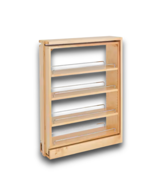 Bud's Warehouse 58023 Brown Pill-out Base Filler Cabinet Rack Soft Close