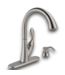 58024 Ashton Stainless Steel Single Handle Pull Down Sprayer