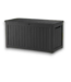 58025 180 Gallon Black Resin Outdoor Deck Storage Box