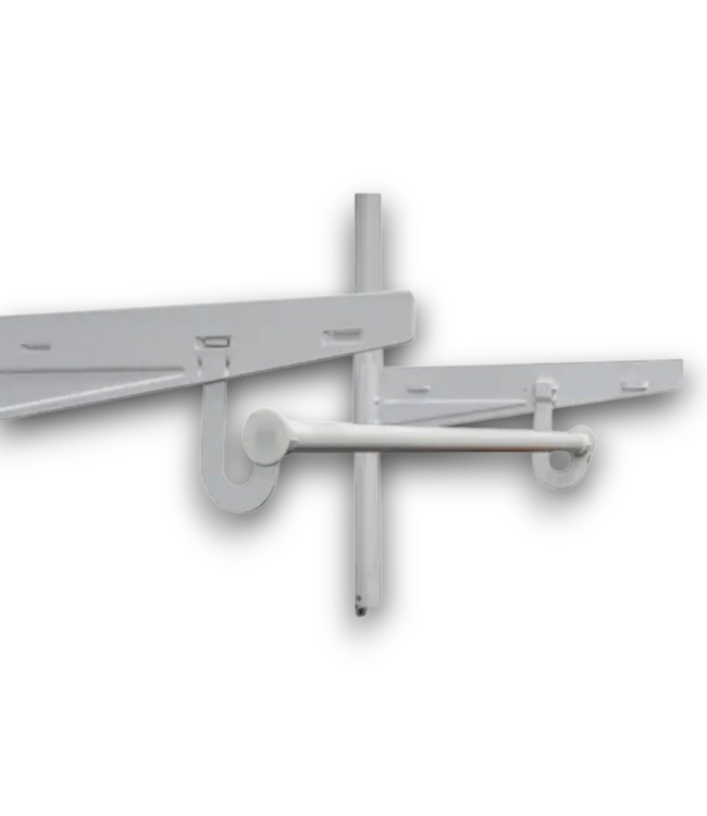 58020 Edda White Under-shelf Steel Closet Rod
