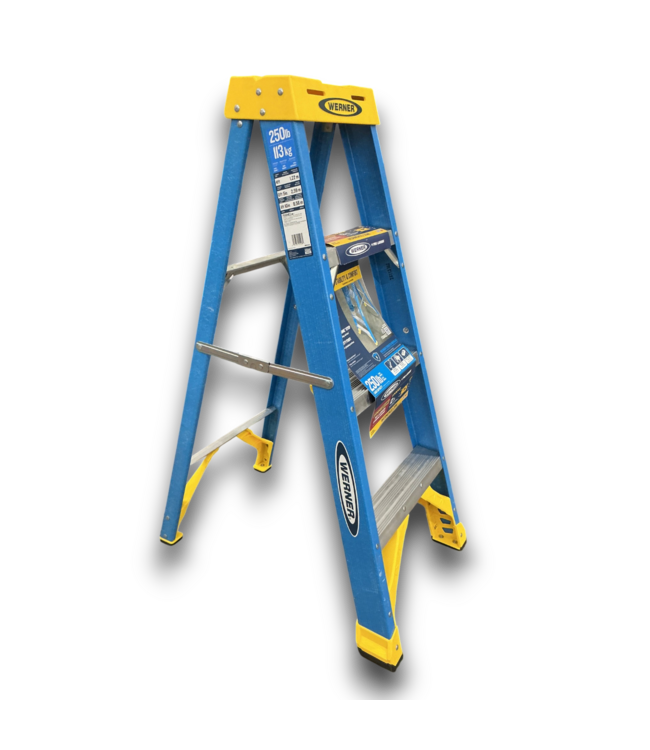 58038 Fiberglass Type-1 250 Lbs. Load Capacity Step Ladder