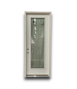 Bud's Warehouse 58046 36 X 96 Full Glass White Prehung Exterior Door