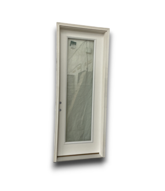 Bud's Warehouse 58047 36 X 96 White Full Glass Prehung Exterior Door