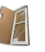 58050 32 X 80 White Full Glass Storm Door With Screen