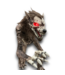 58051 Motion Activated Growling Lighted Werewolf Halloween Animatronic