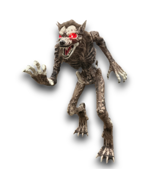 Bud's Warehouse 58051 Motion Activated Growling Lighted Werewolf Halloween Animatronic