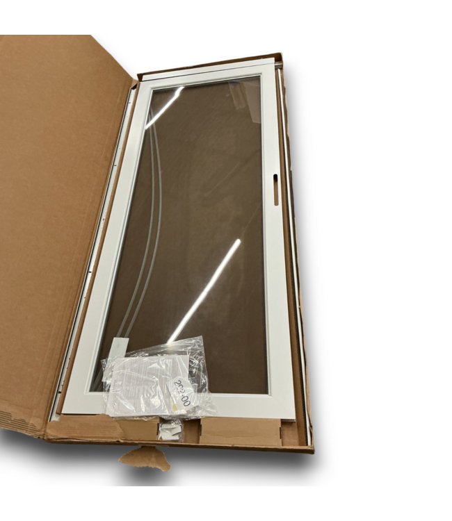 58053 32 X 80 White Full Glass Storm Door With Screen