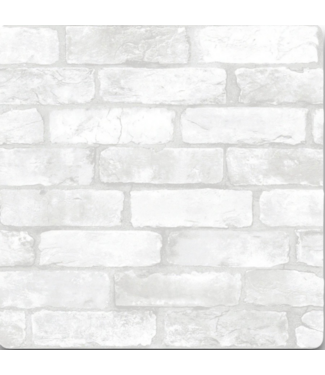 Bud's Warehouse 58056 Studio Brick White Vinyl Peel And Stick Wallpaper