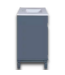 58052 36'' Blue Bathroom Vanity+mirror Cabinet