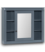58052 36'' Blue Bathroom Vanity+mirror Cabinet