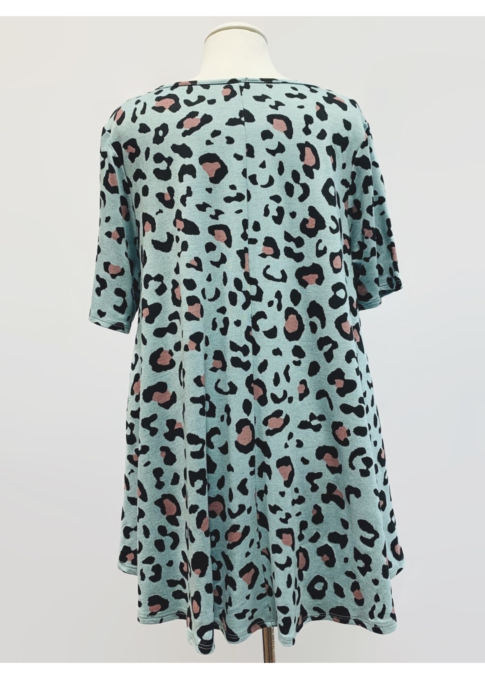 Plus Size Leopard Print Tunic Top in 2 colors