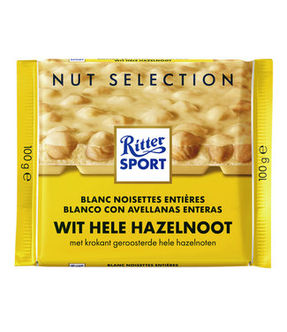 RITTER CHOCOLAT BLANC NOISETTE 100G