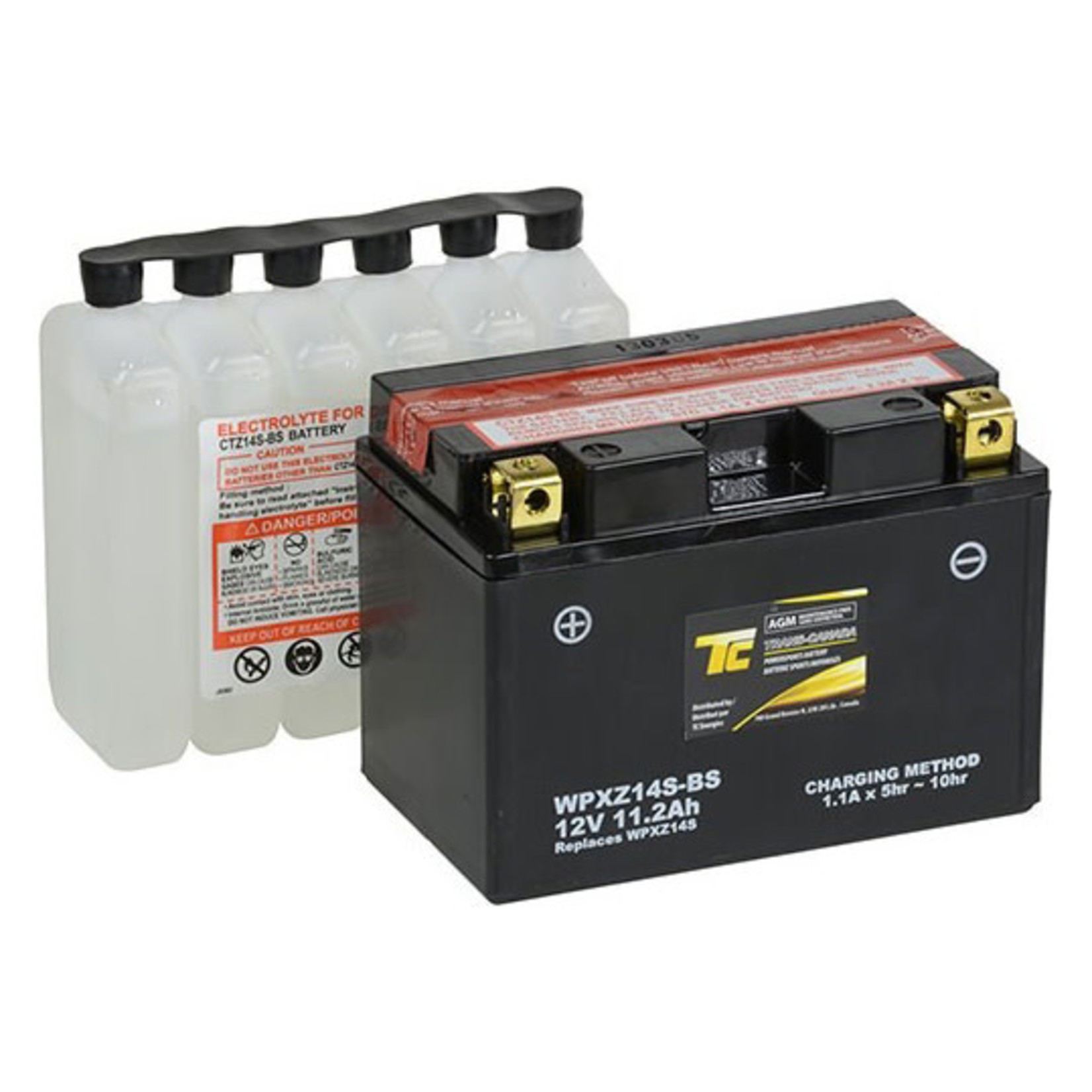 WPXZ14S-BS Battery Moto 12V 11.2A