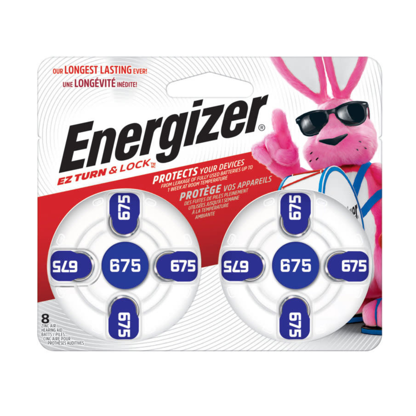 Energizer AZ675DP8 Batt Zinc-Air Hearing Aid 675 Energizer PK/8