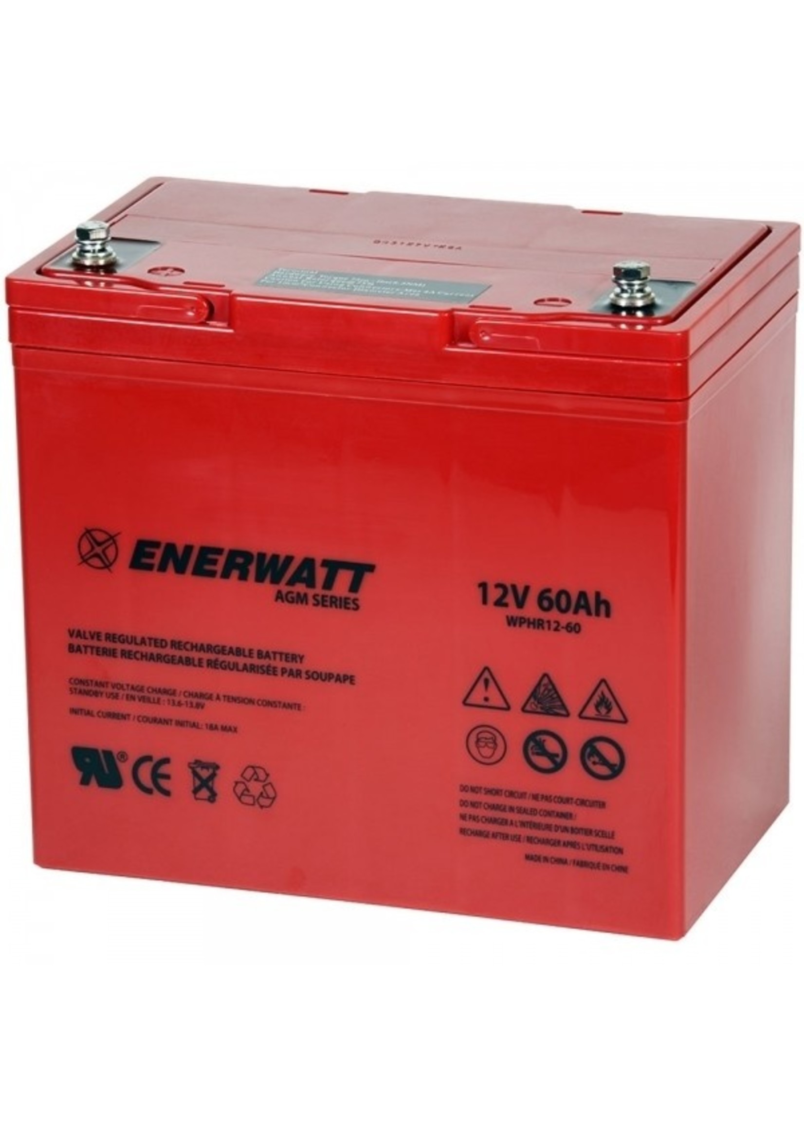 ENERWATT WPHR12-60  AGM BATTERY  12V 60A HIGH RATE