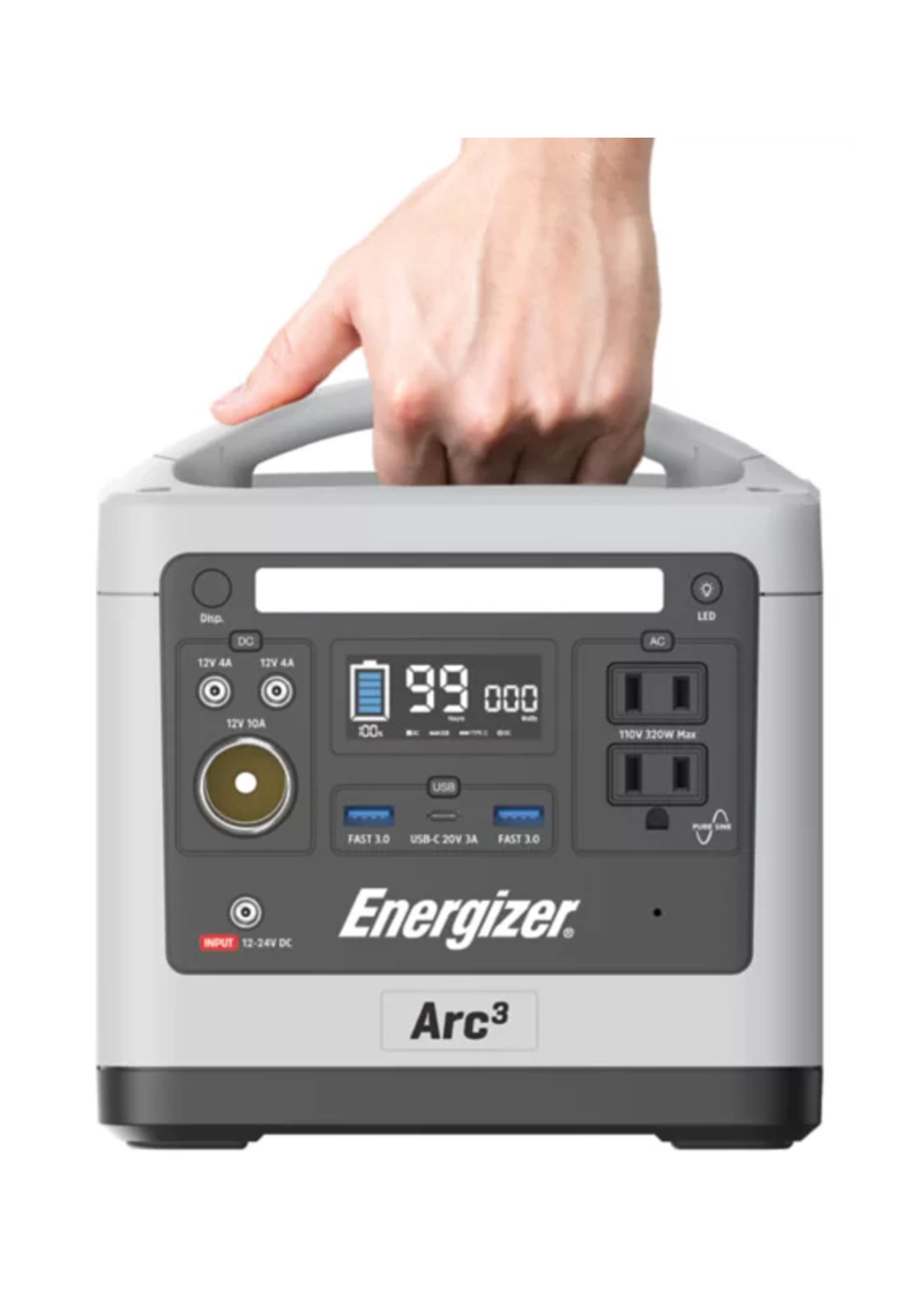 Energizer ARC3 Portable Power Station LiFePO4 350W 300Wh