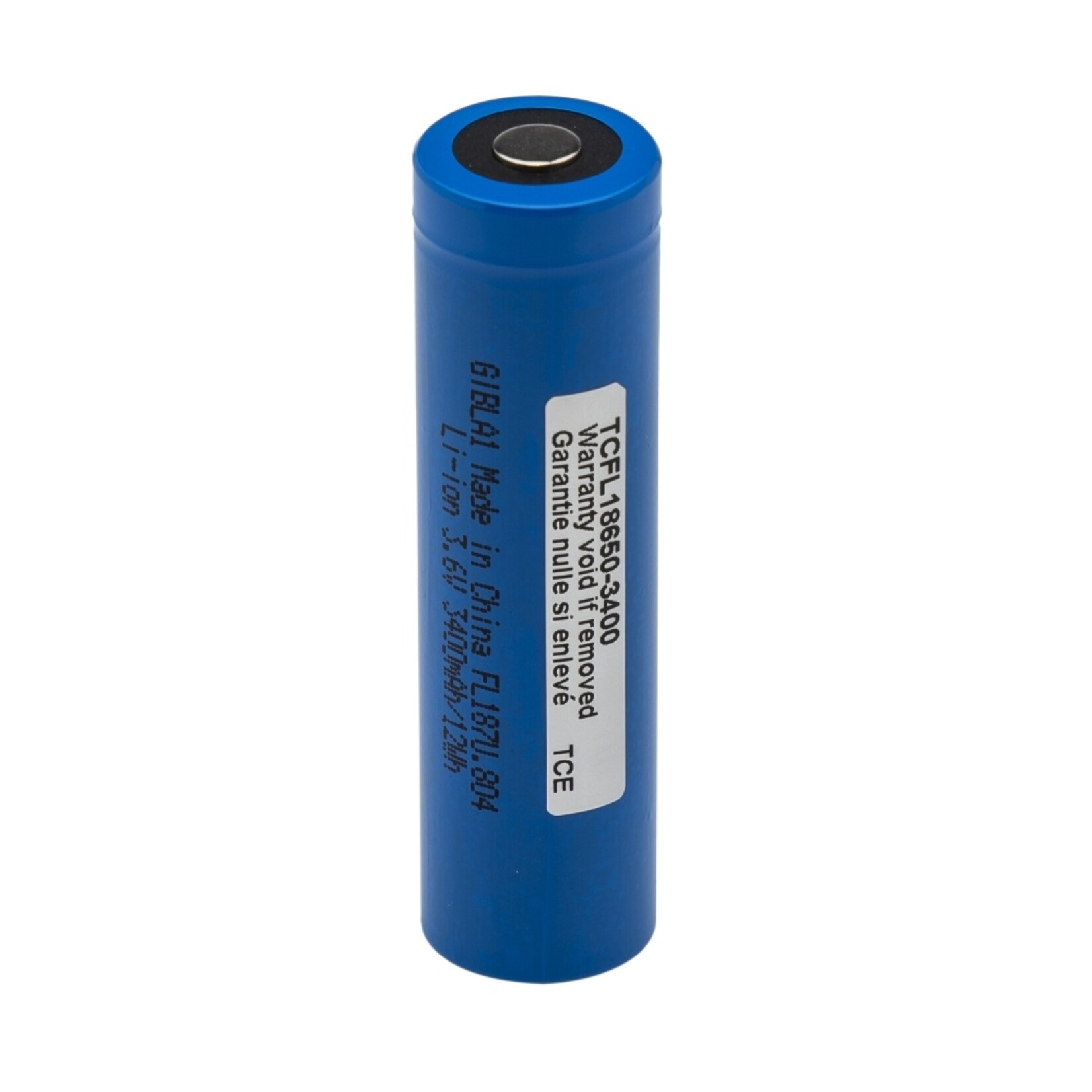 TCED TCFL18650-3400 Rech LI-Ion Batt 18650 TC Flashlight 3400MA