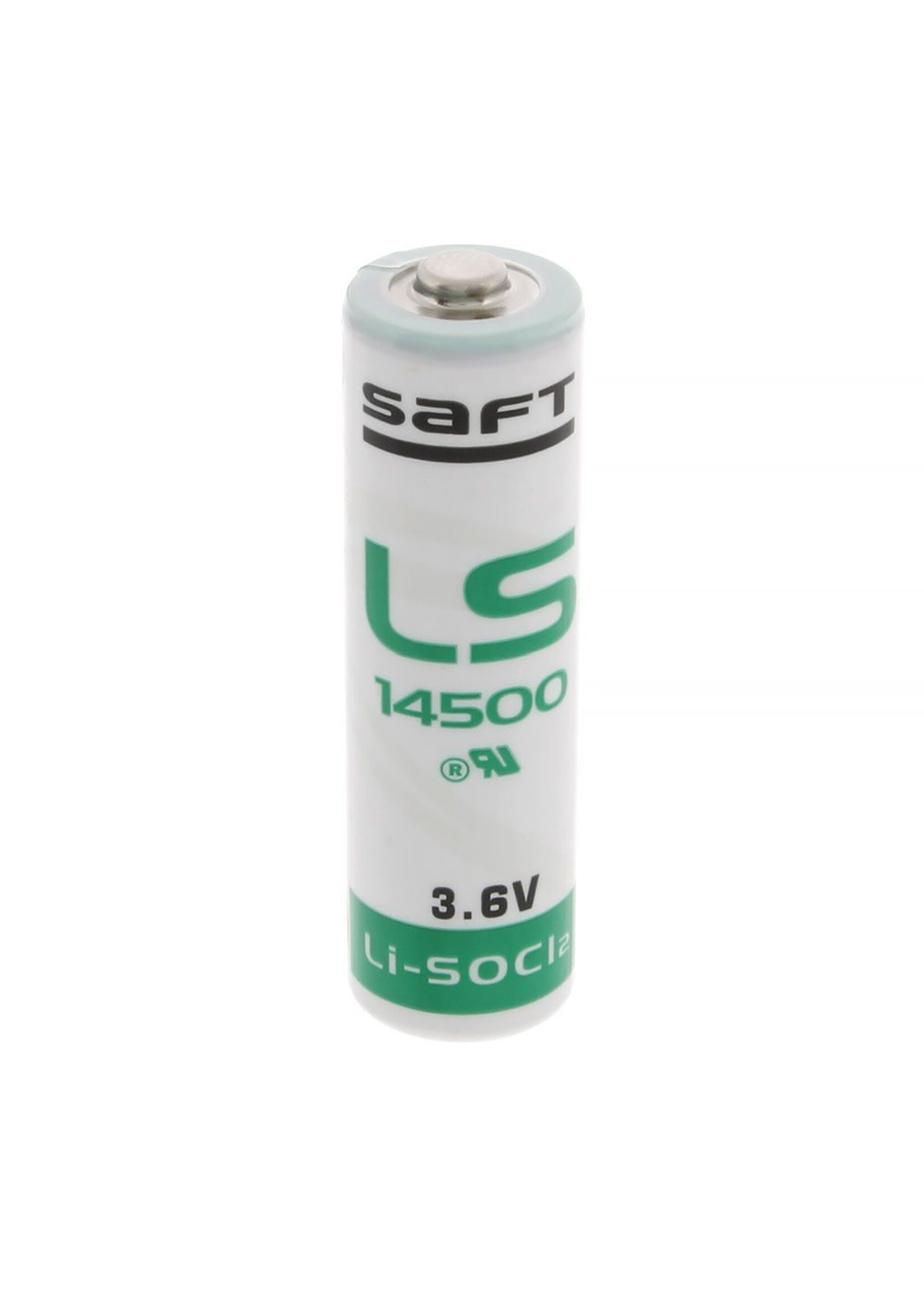 TCED Saft 3.6V 2.25 AH AA Lithium Button Top w/Lead