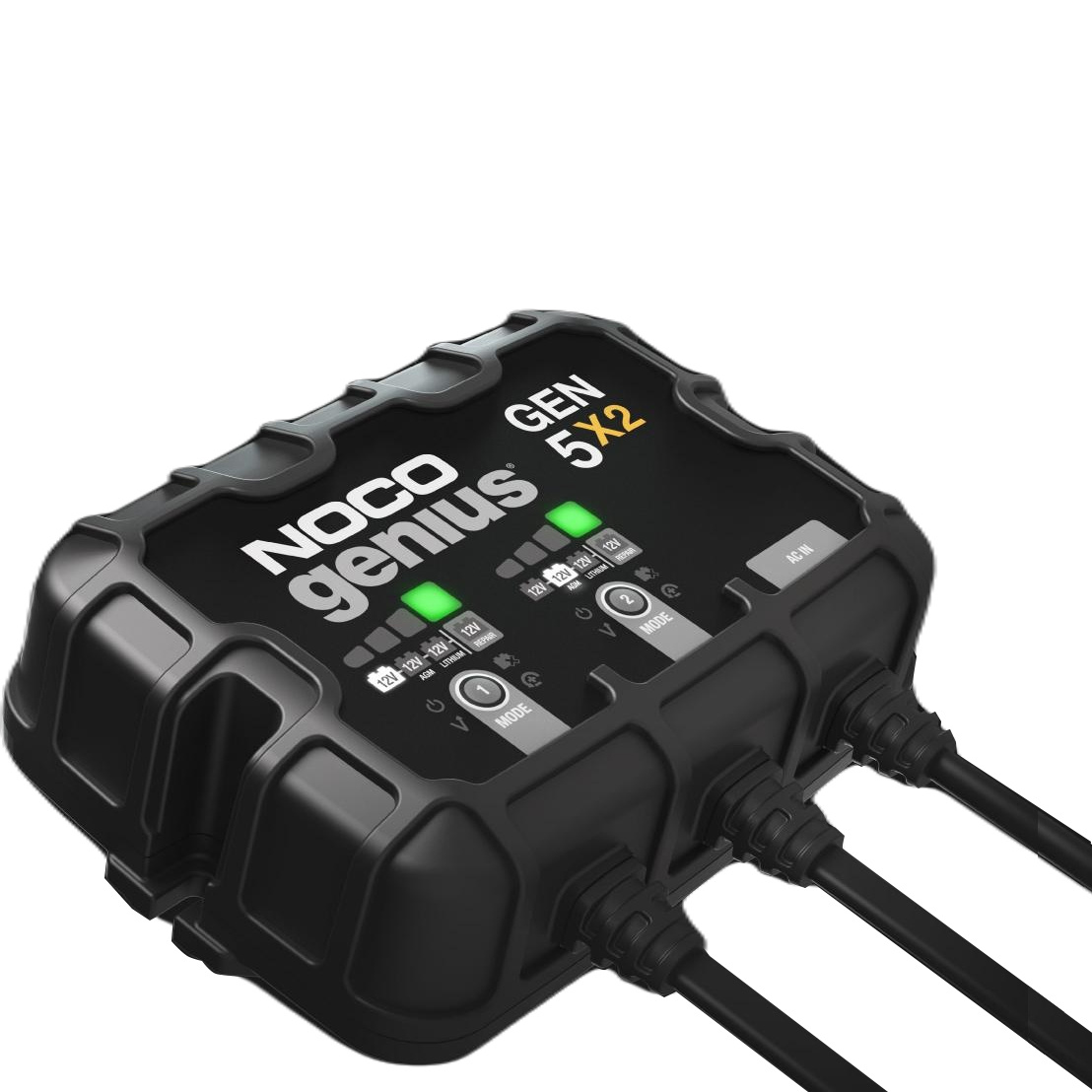 GEN5X2 Genius Noco Automatic Charger 2 Banks Onboard Battery Pro