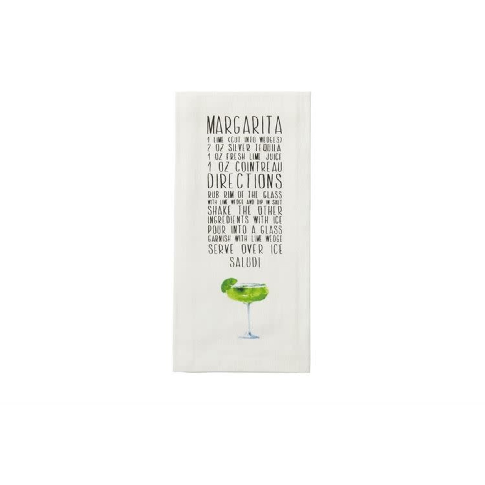 MARGARITA RECIPE BAR TOWEL