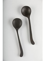 SET OF 2 BLACK MONA WOODEN SERVING