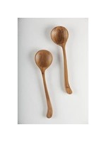 S/2 MONA NATURAL WOODEN SERVING SET