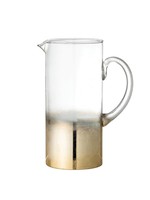 GLASS PITCHER W/ GOLD OMBRE FINISH