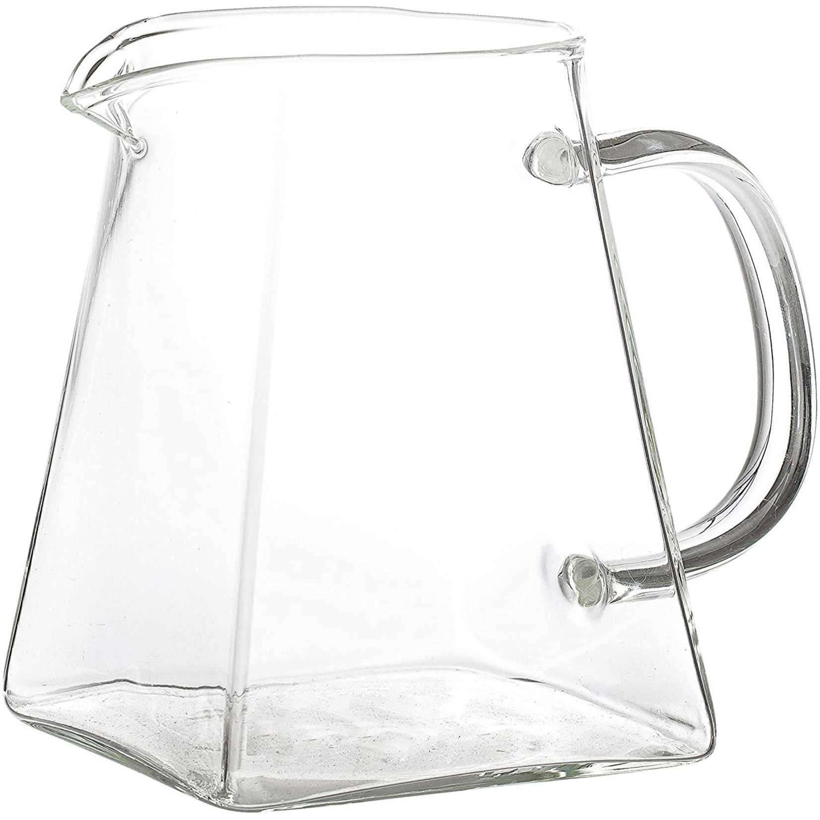 BLOOMINGVILLE GLASS PITCHER W/ SQUARE BASE