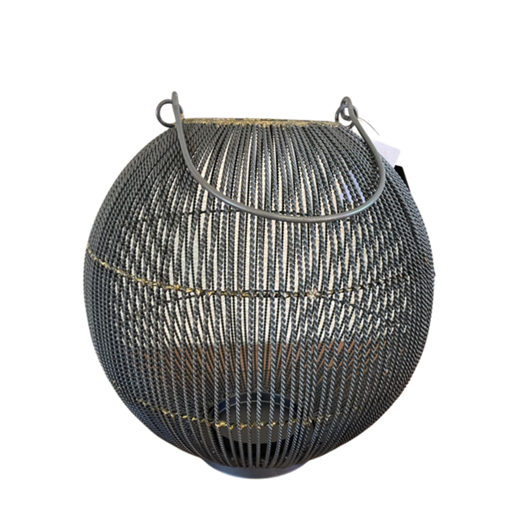 TWISTED IRON ROUND LANTERN