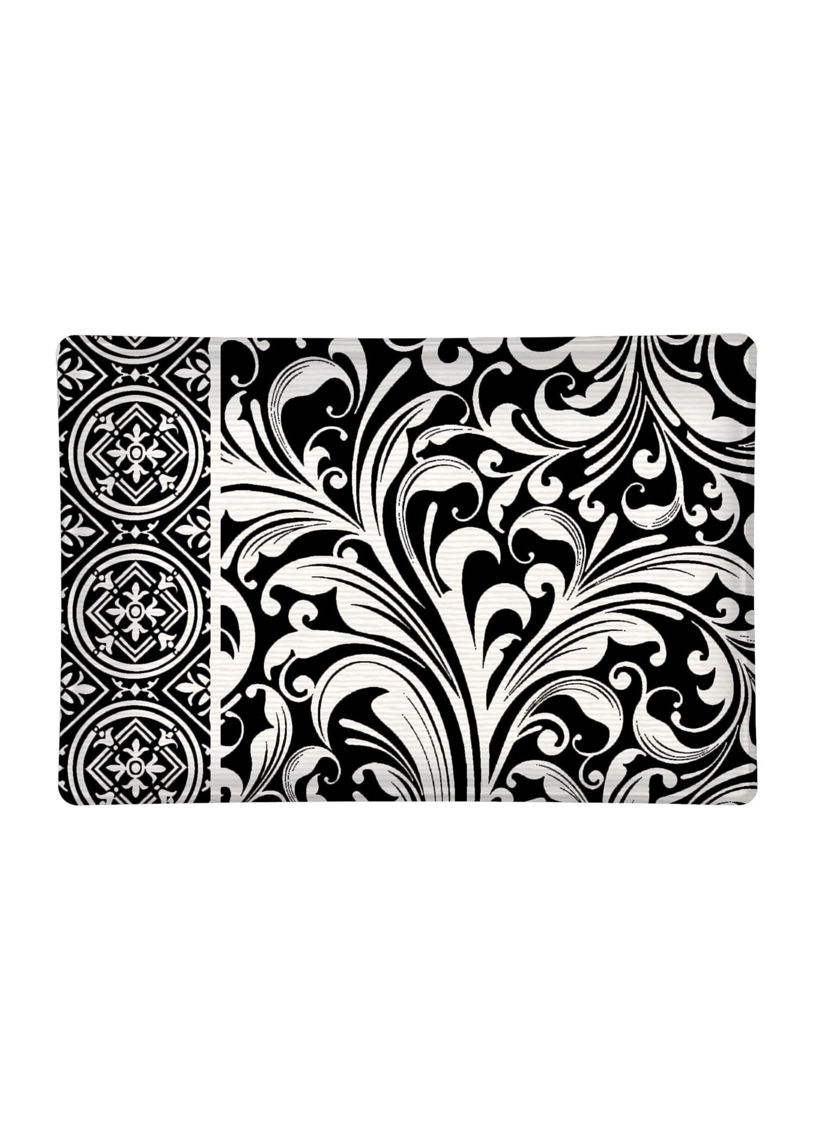 MICHELE DESIGN WORKS BLACK FLORENTINE SOAP DISH