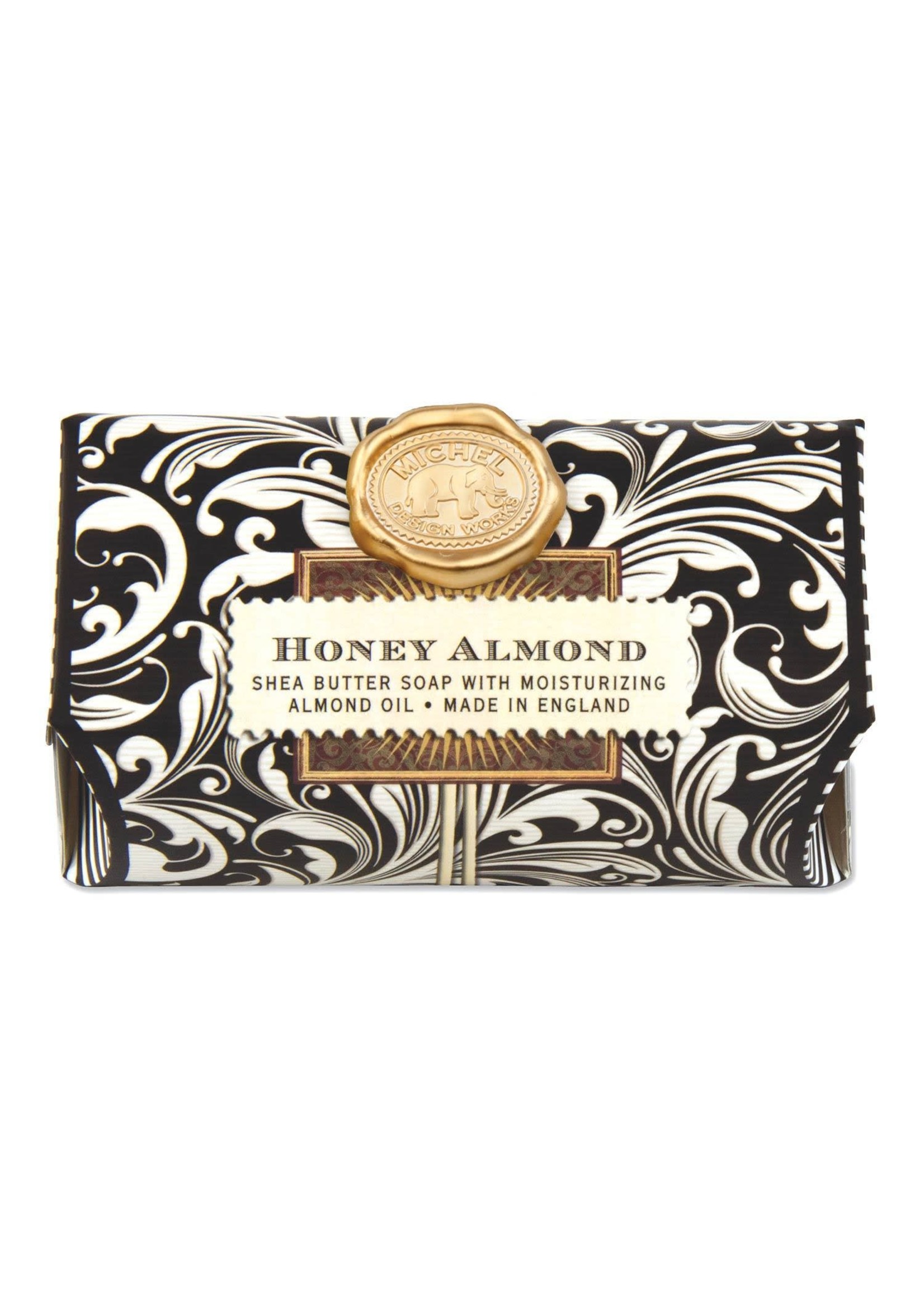 MICHELE DESIGN WORKS HONEY ALMOND LARGE BATH SOAP BAR