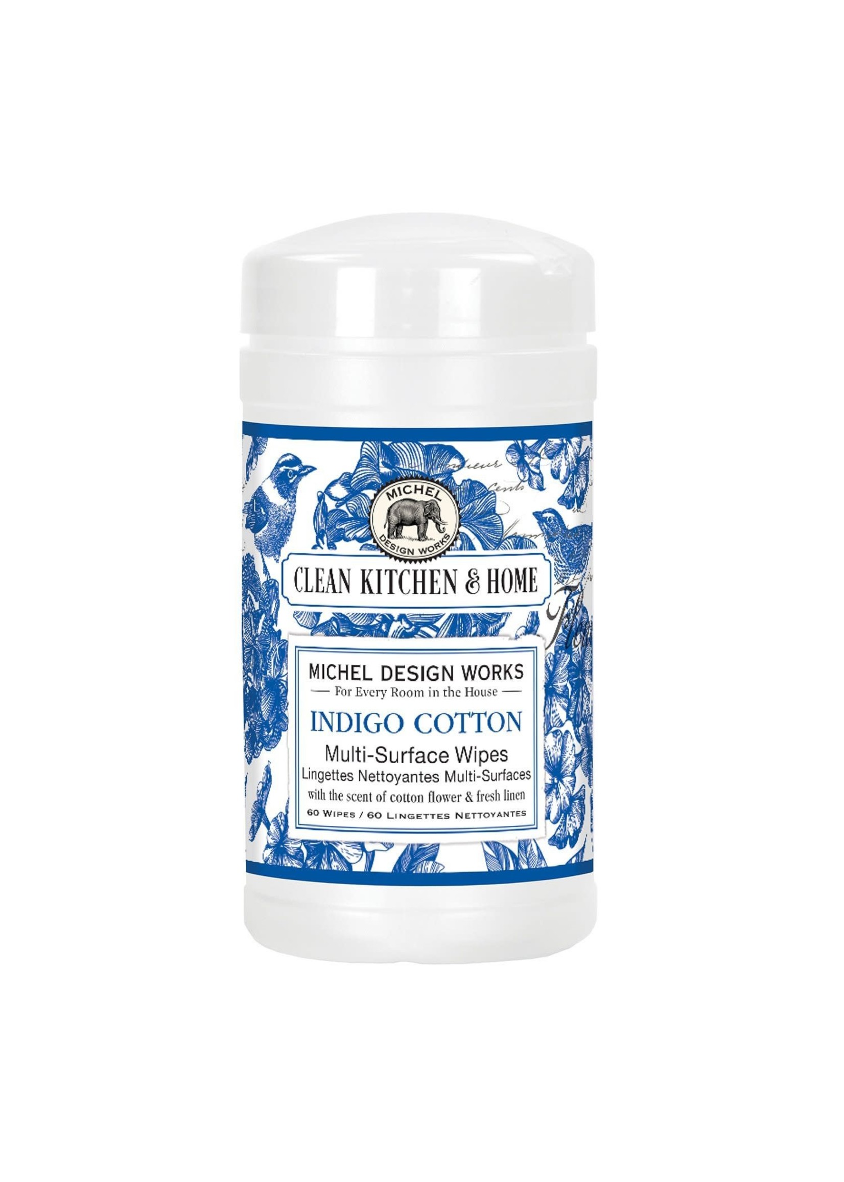 MICHELE DESIGN WORKS INDIGO COTTON MULTI SURFACE WIPES