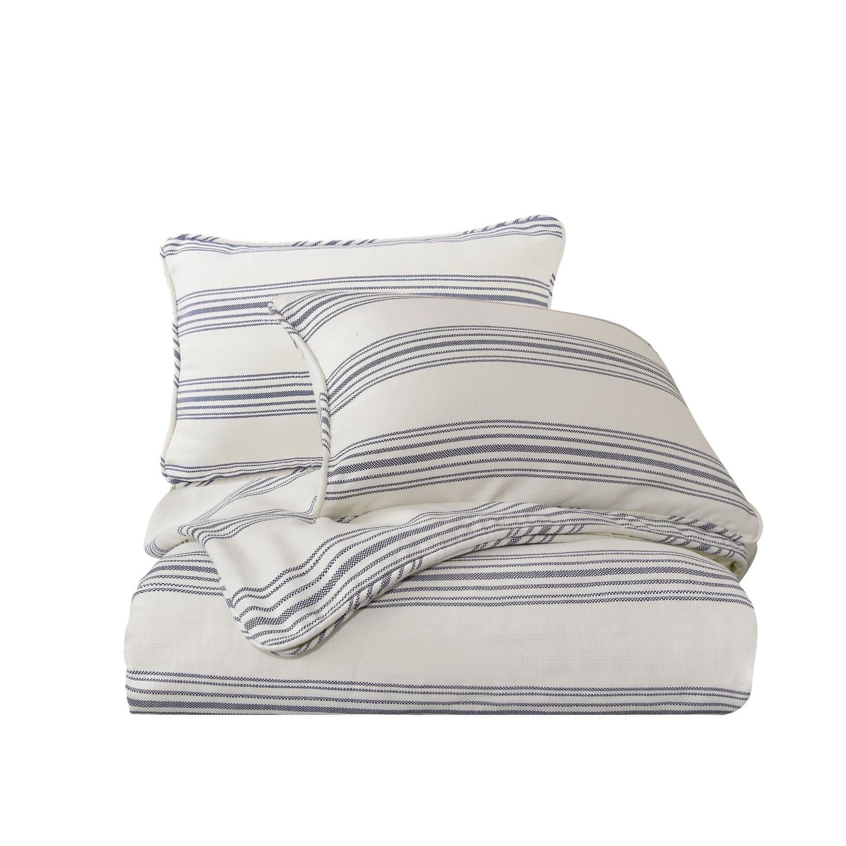 HIEND ACCENTS QUEEN, 3 PC NAVY  PRESCOTT COMFORTER