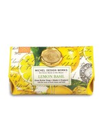 MICHELE DESIGN WORKS LEMON BASIL LARGE BATH SOAP BAR