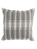 CLASSIC HOME RM KARLIE GRAY/IVORY PILLOW 22X22
