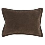 CLASSIC HOME SLD RABAN SUEDE COCOA PILLOW 14X20