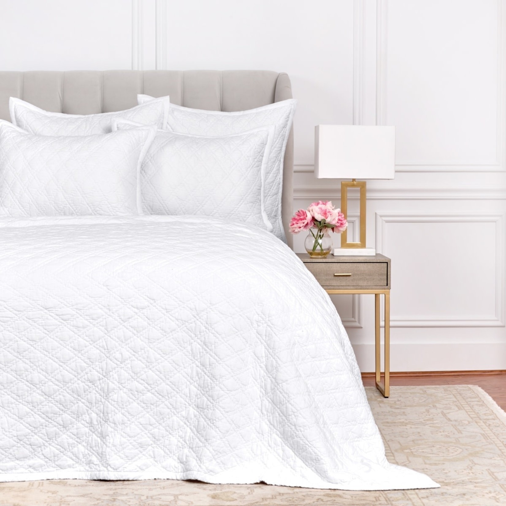 ELISABETH YORK KING, EMORY QUILT - PEWTER