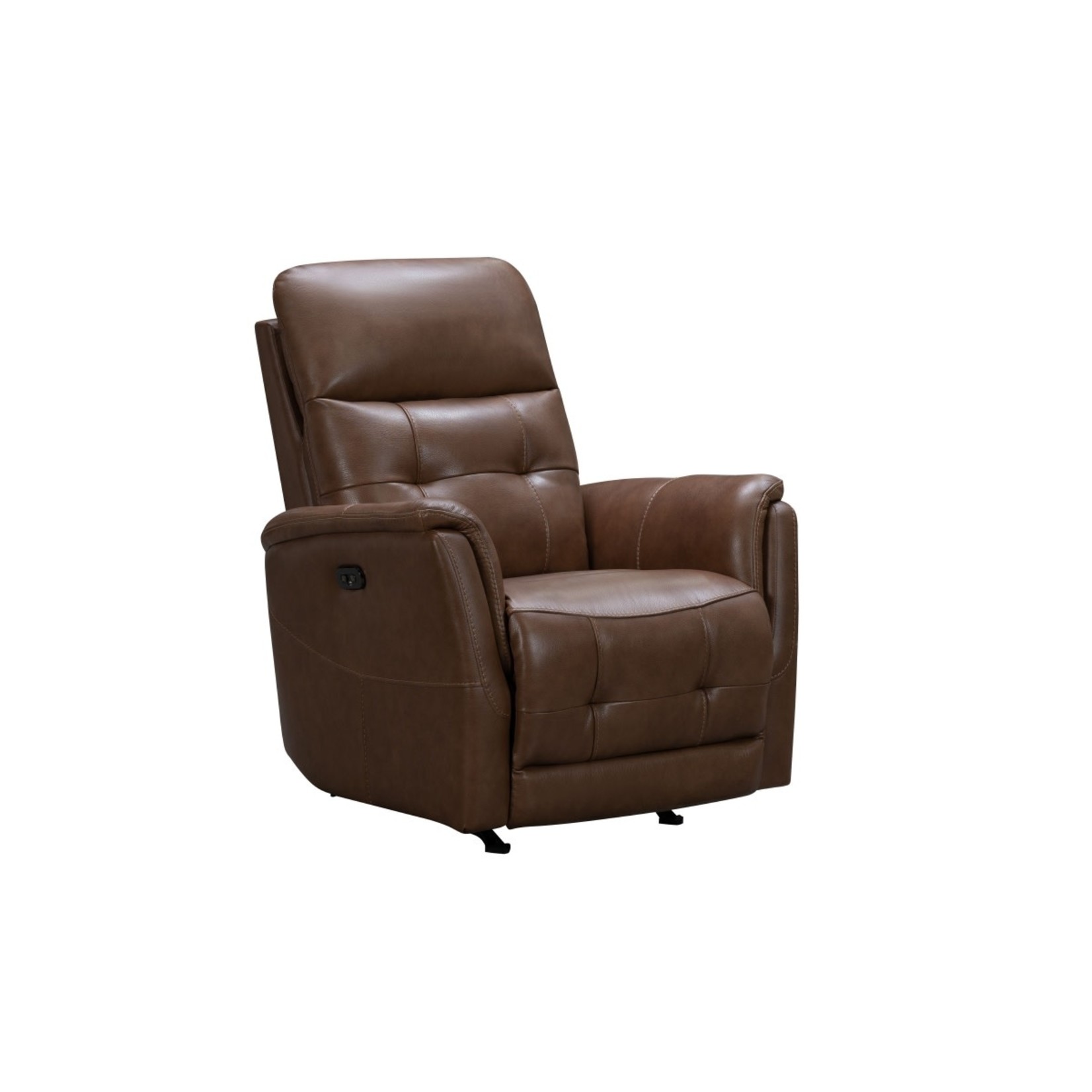 BARCALOUNGER HORTON SPENCE CARAMEL ROCKER RECLINER W/ POWER HEADREST