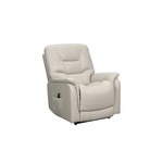 BARCALOUNGER LORENCE VENZIA CREAM LIFT RECLINER W/ POWER HEADREST