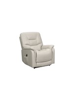BARCALOUNGER LORENCE VENZIA CREAM LIFT RECLINER W/ POWER HEADREST